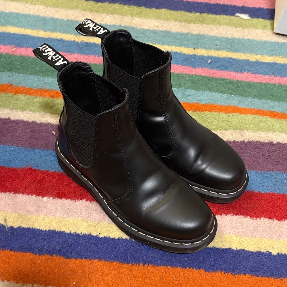 Dr Martens 2976 Japan Edition Chelsea Boots Womens 7 White Stitch